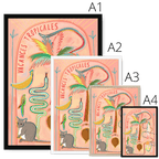 Vacances Tropicales Framed Print Aventures Des Créatures Framed Print