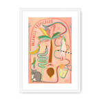 Vacances Tropicales Framed Print Aventures Des Créatures A3 (297 X 420 mm) / White / White Mount Framed Print