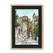 The Castle Viewed From The Vennel Framed Print Essential Edinburgh A3 (297 X 420 mm) / Natural / Black Mount Framed Print