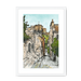 The Castle Viewed From The Vennel Framed Print Essential Edinburgh A3 (297 X 420 mm) / White / White Mount Framed Print