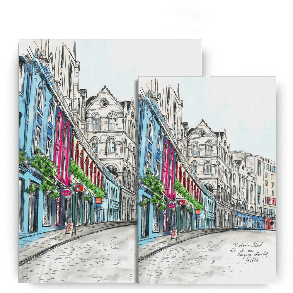 Victoria Street Edinburgh Canvas Print Essential Edinburgh Canvas Print