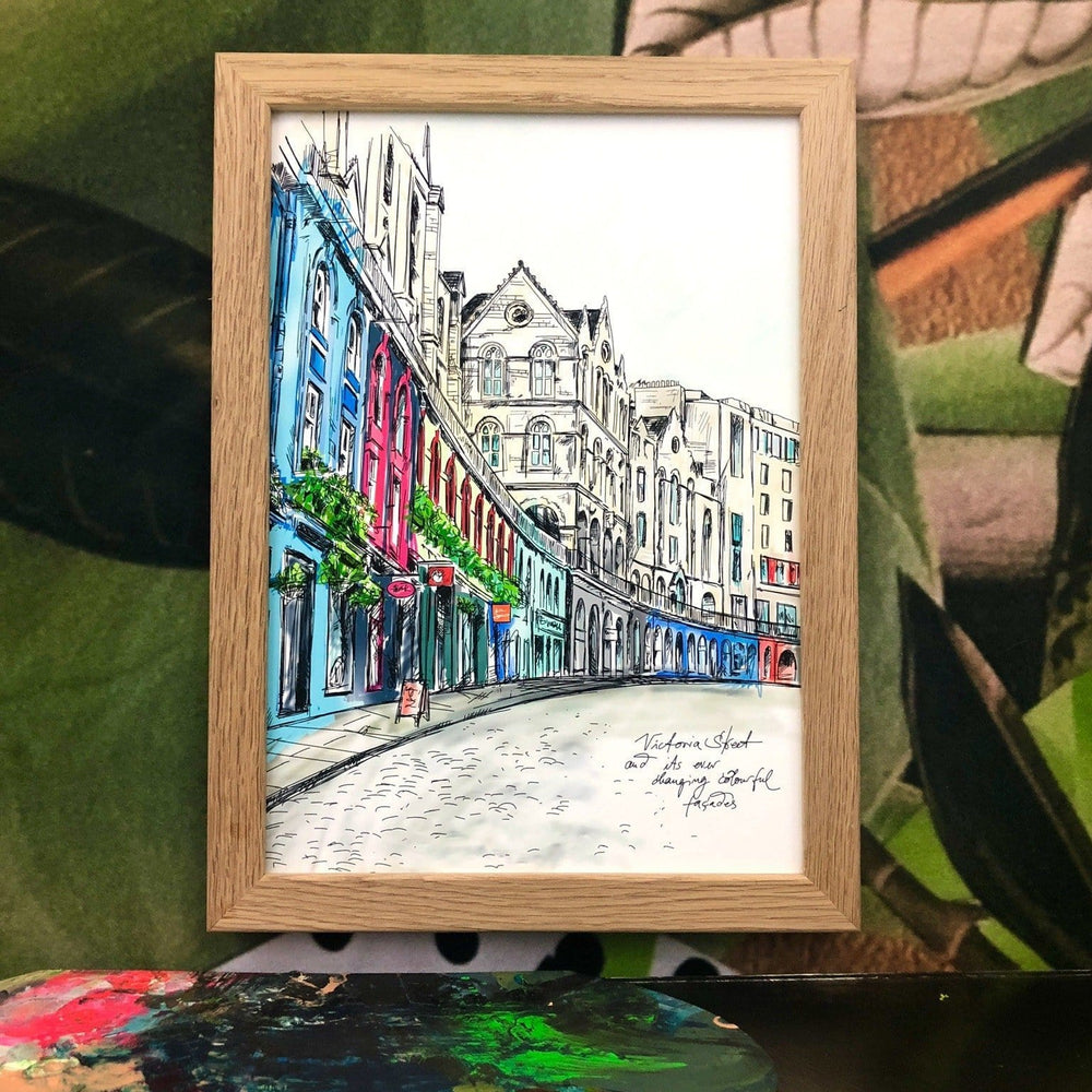 Victoria Street Matte Art Print Essential Edinburgh Art Print