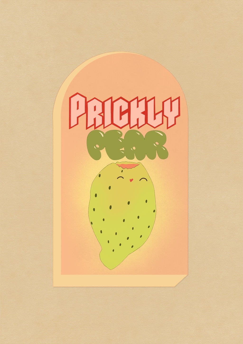 Prickly Pear Matte Art Print Fruity Wall Art Print