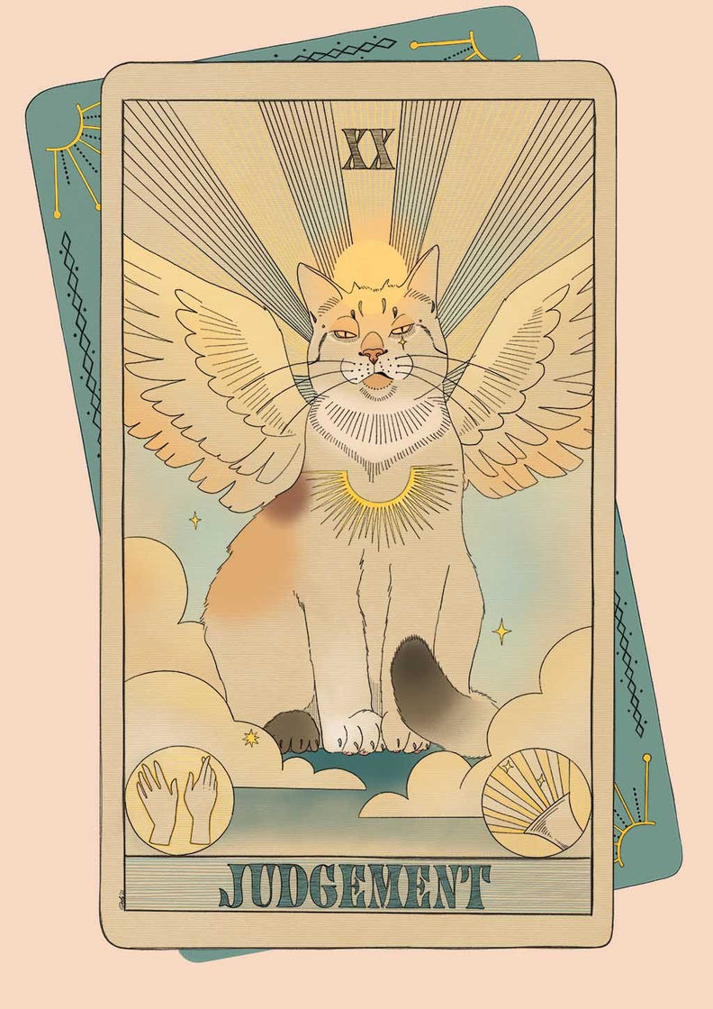 Judgement Tarot Cat Art Print