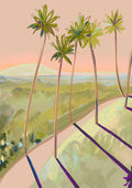 Peachy Vantage Giclée Art Print Palmy Days Art Print