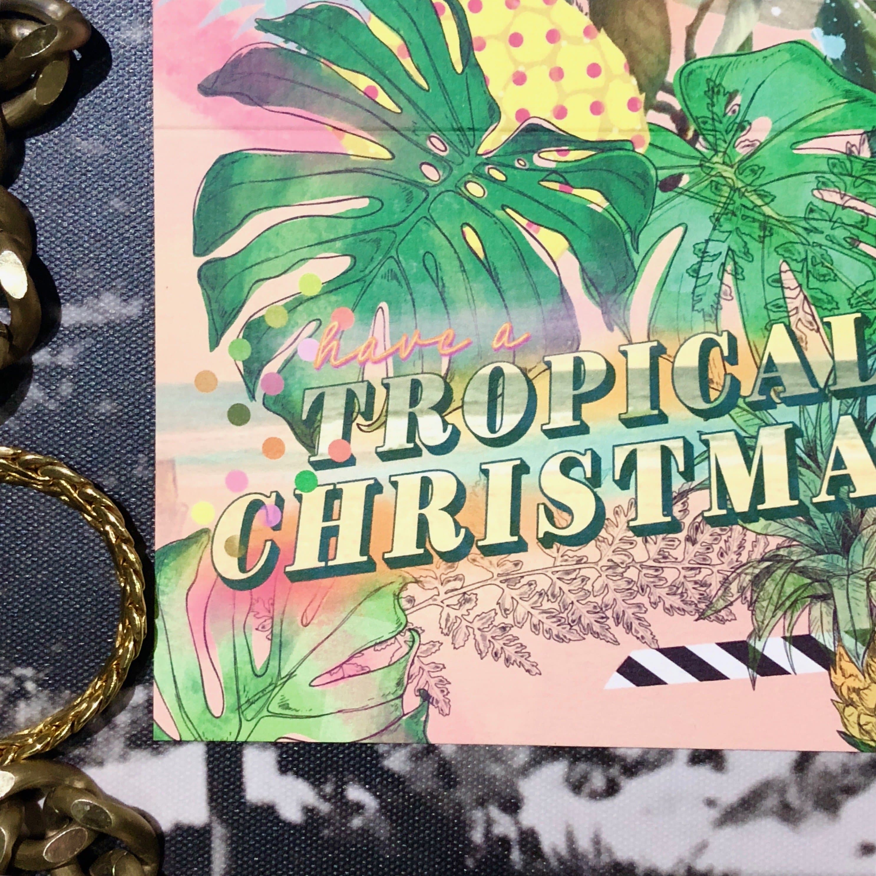 Tropical Christmas Card Christmas Cards Card